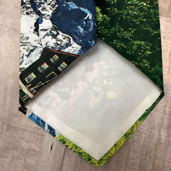 Kole‎ Kole Hawaii 100% Polyester Tie Limburg Cathedral Germany 54x4 Mountains - Picture 7 of 7